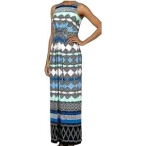 Donna Morgan  Women's Geometric Multicolor Maxi Dress  Size 6